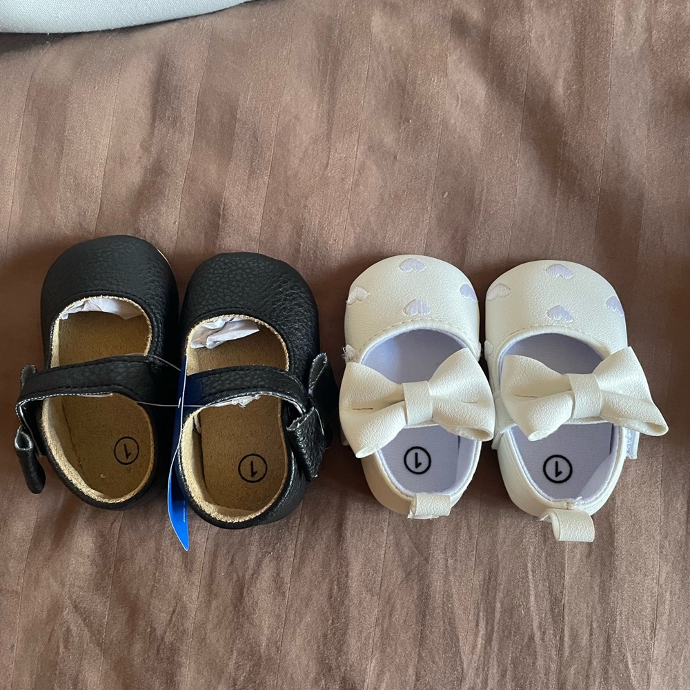 Baby shoes size 1 And clothes bundle